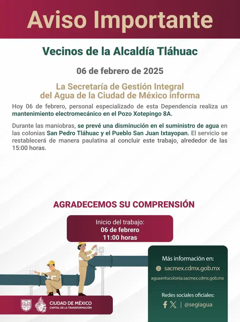 Secretaría de Gestión Integral del Agua - SEGIAGUA💧 post