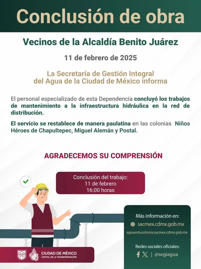 Secretaría de Gestión Integral del Agua - SEGIAGUA💧 post