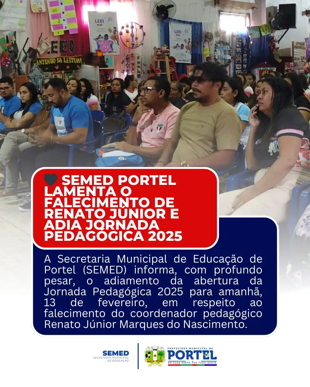 Secretaria Municipal de Educação - SEMED Portel/PA post