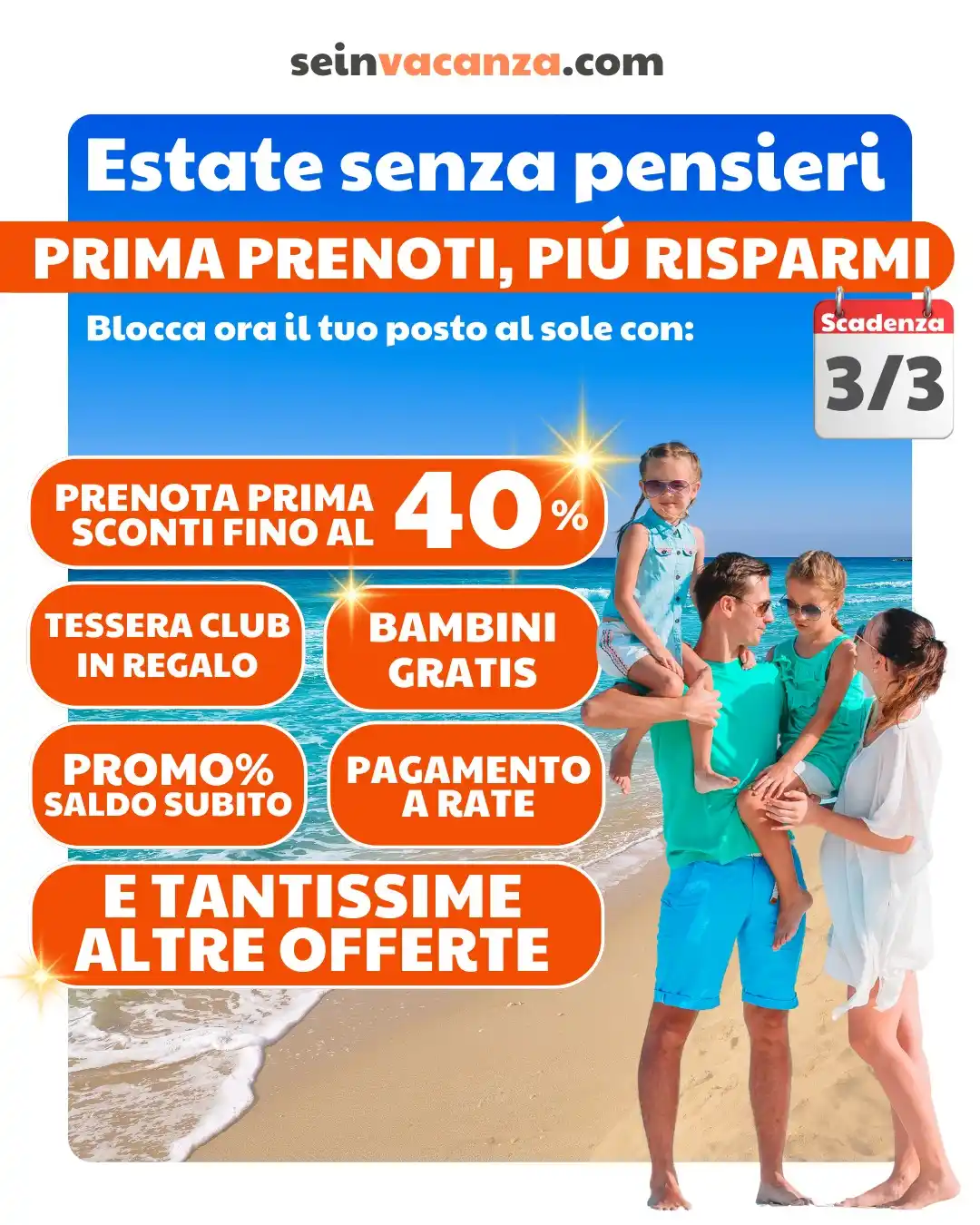 Seinvacanza 🏖️ - le migliori offerte per la tua vacanza al mare post