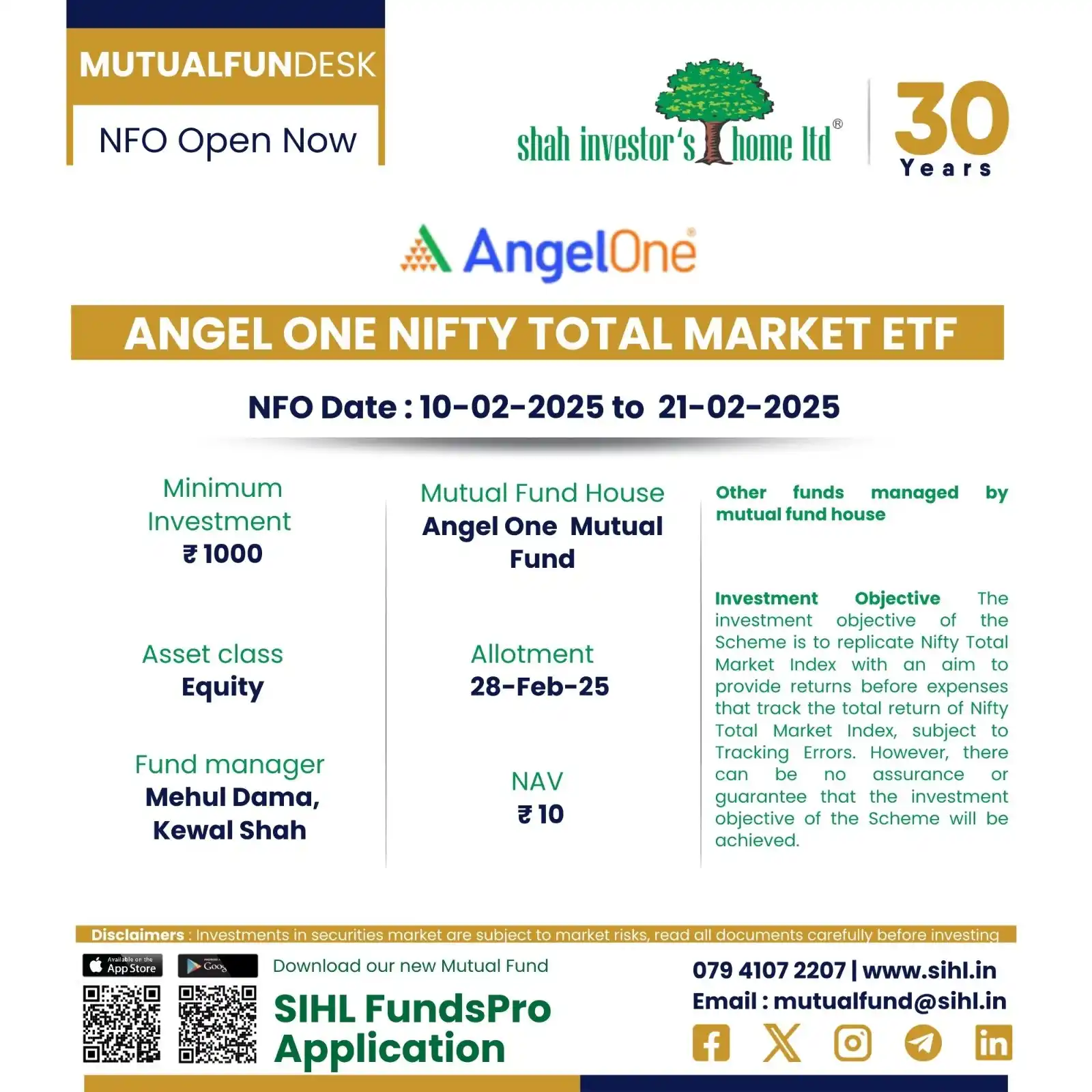 Shah Investors Home Ltd post