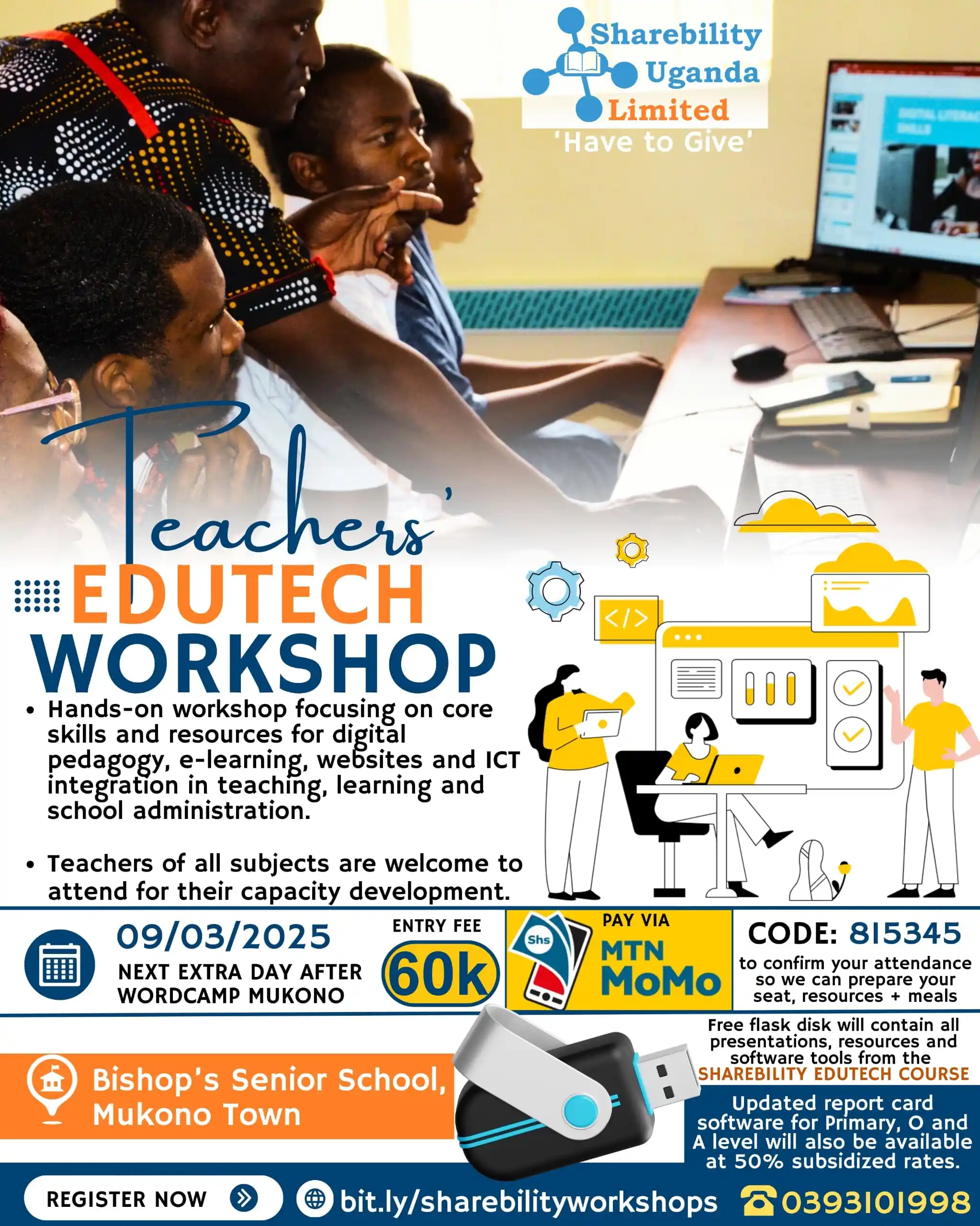 Sharebility Uganda EduTech Channel post