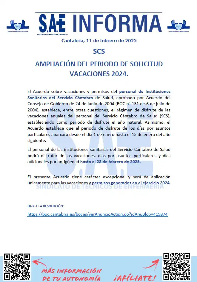 Sindicato SAE NACIONAL post