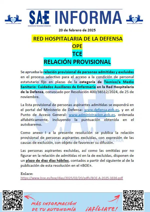 Sindicato SAE NACIONAL post