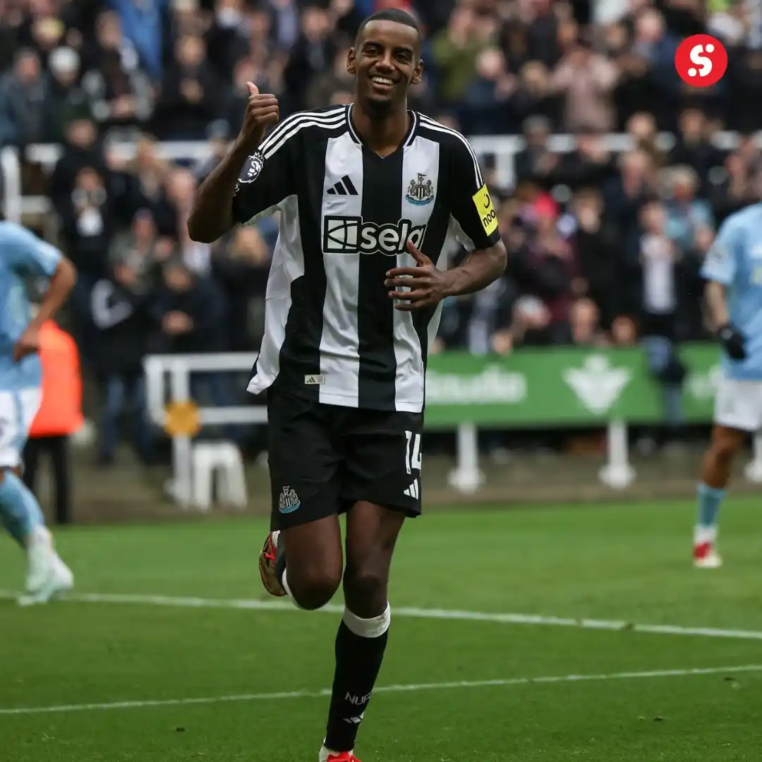 Image from SportyBet : 🔥 Alexander Isak hits 50 Premier League goals! 🔥 What a striker! 💎...