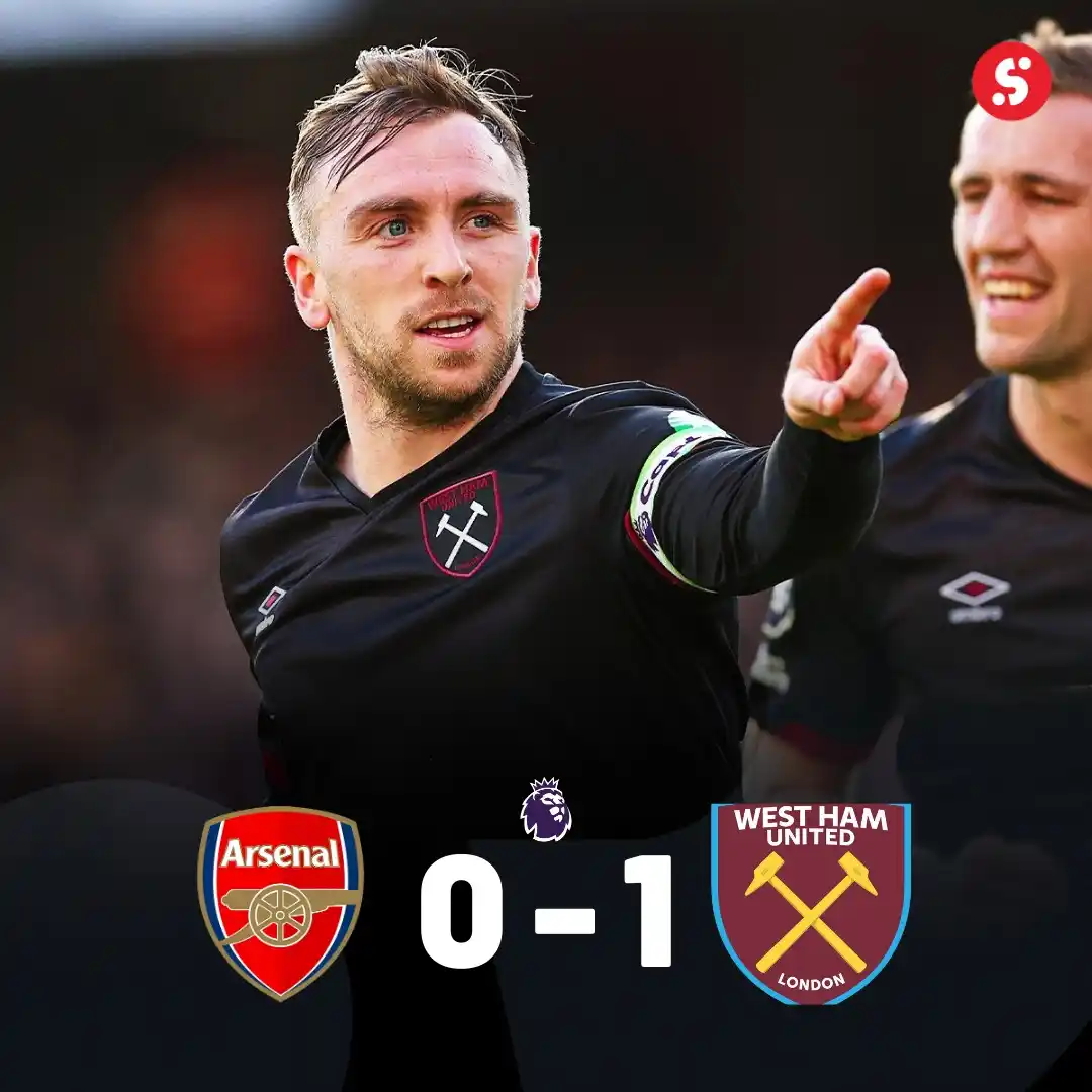 Image from SportyBet : 💥 Bowen Breaks Arsenal Hearts Again! ⚒️🔥 Jarrod Bowen’s clutch stri...