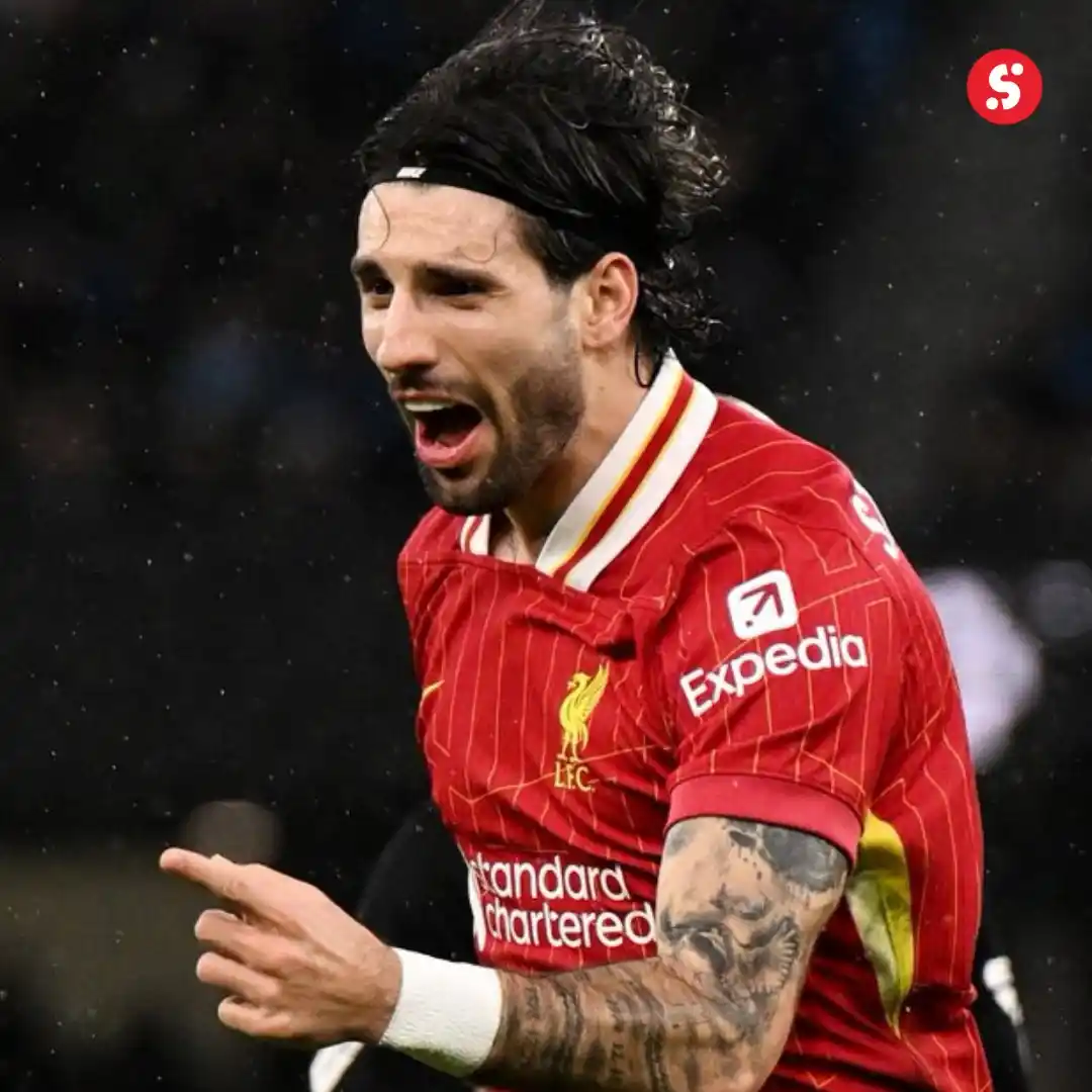 Image from SportyBet : Szoboszlai don show levels! 🔥 Reds 1-0 up against Newcastle—18 mins...