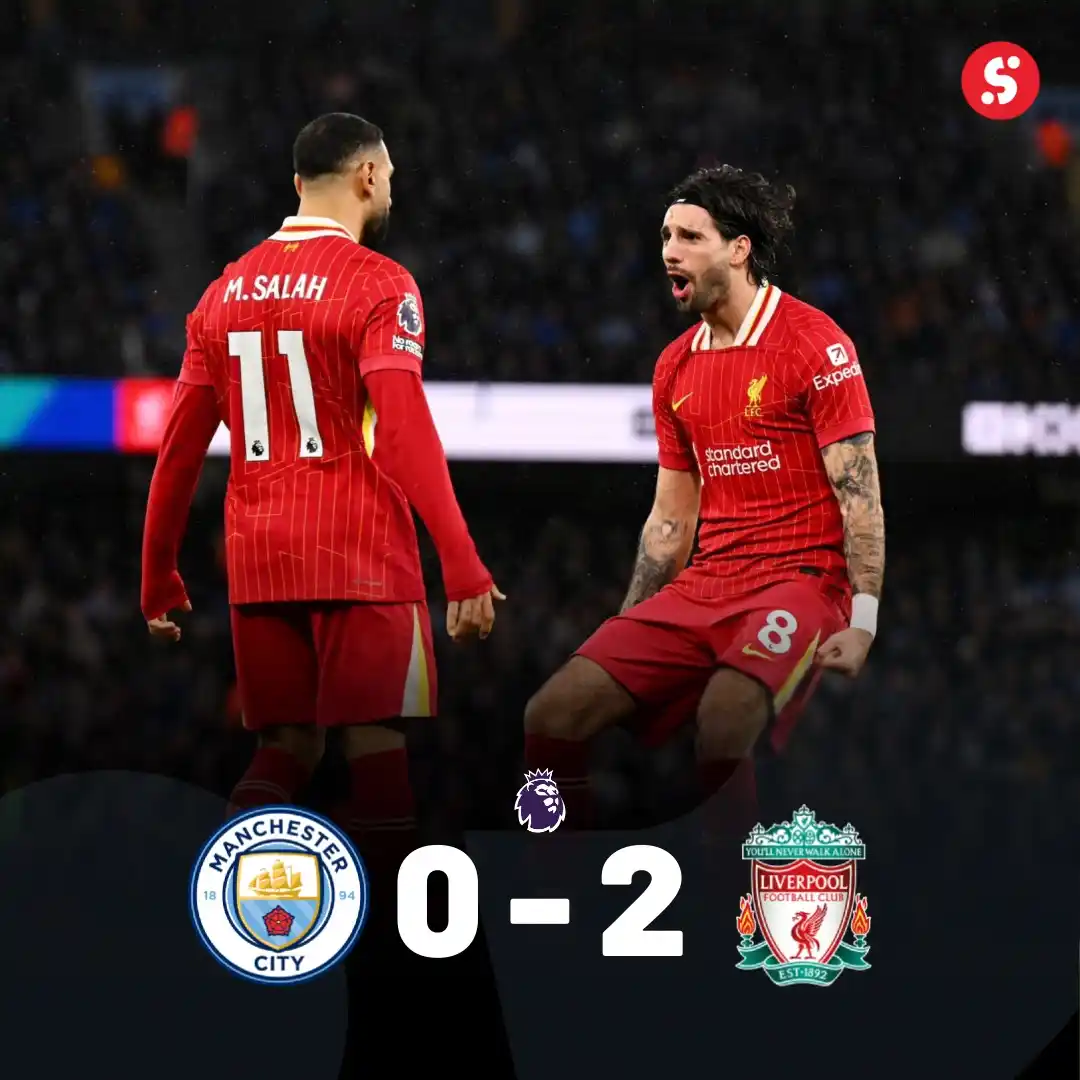 Image from SportyBet : 🔴 FULL-TIME AT THE ETIHAD! 🔴 ✅ Liverpool claims all three points wi...
