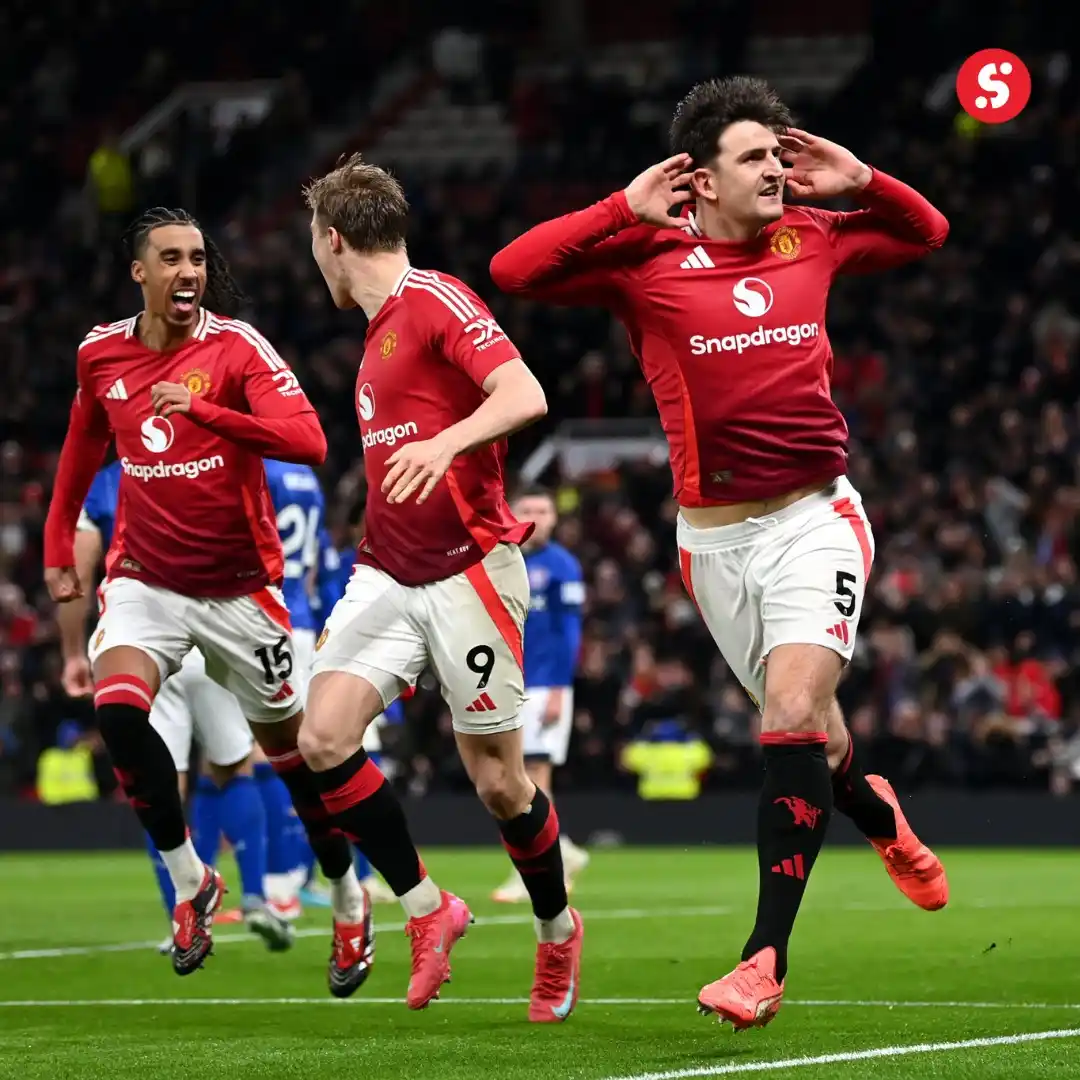 Image from SportyBet : Charleyyy! United dey show levels—one man down but Chairman Maguire ...