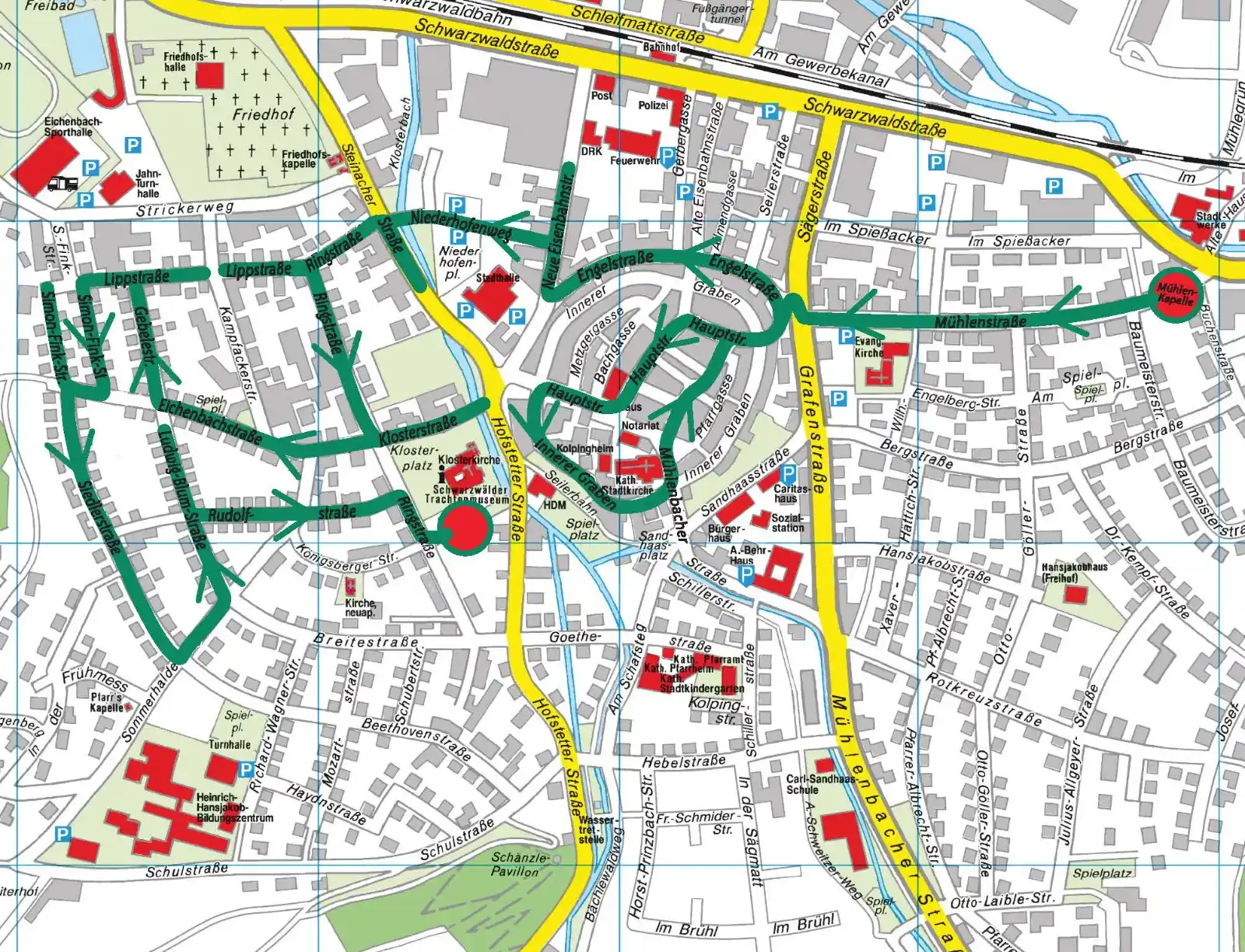 Image from Stadt Haslach: Die Strecke des Storchentagzuges umfasst in diesem Jahr folgende Straß...