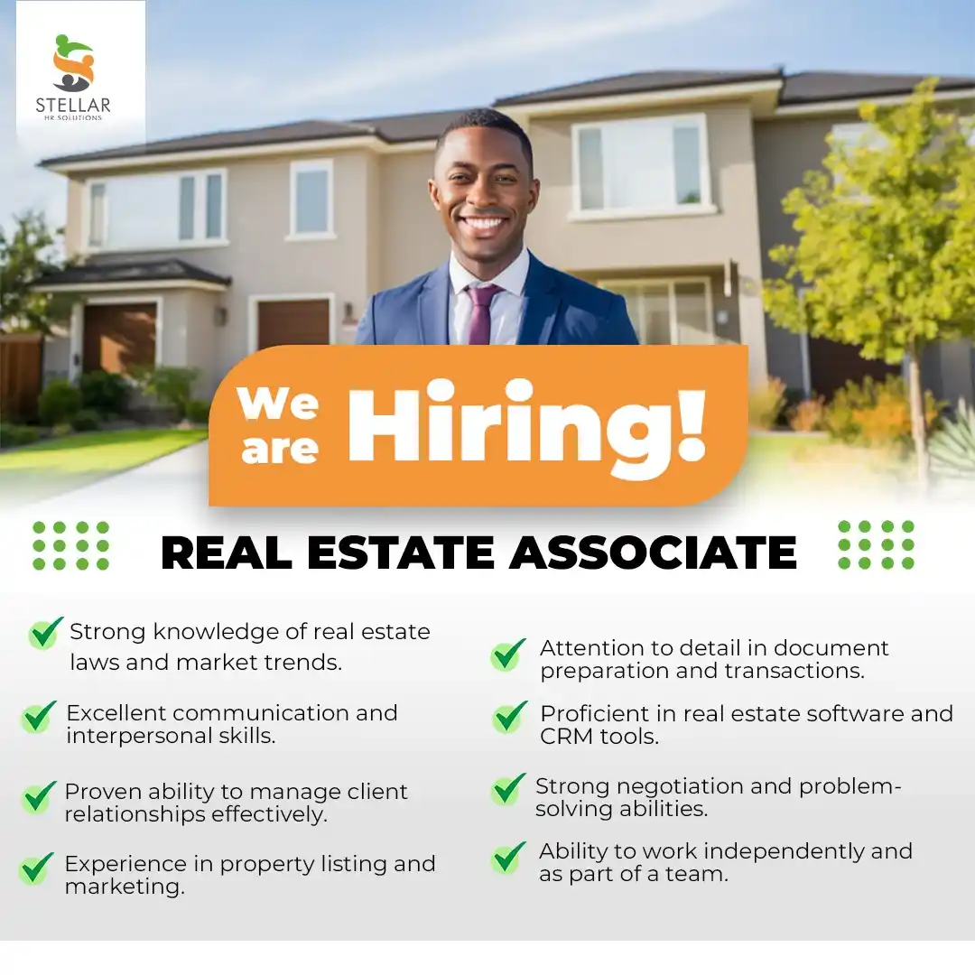 Image from Stellar HR Jobs: Our client in the Lands and Real Estate industry is seeking to recruit...