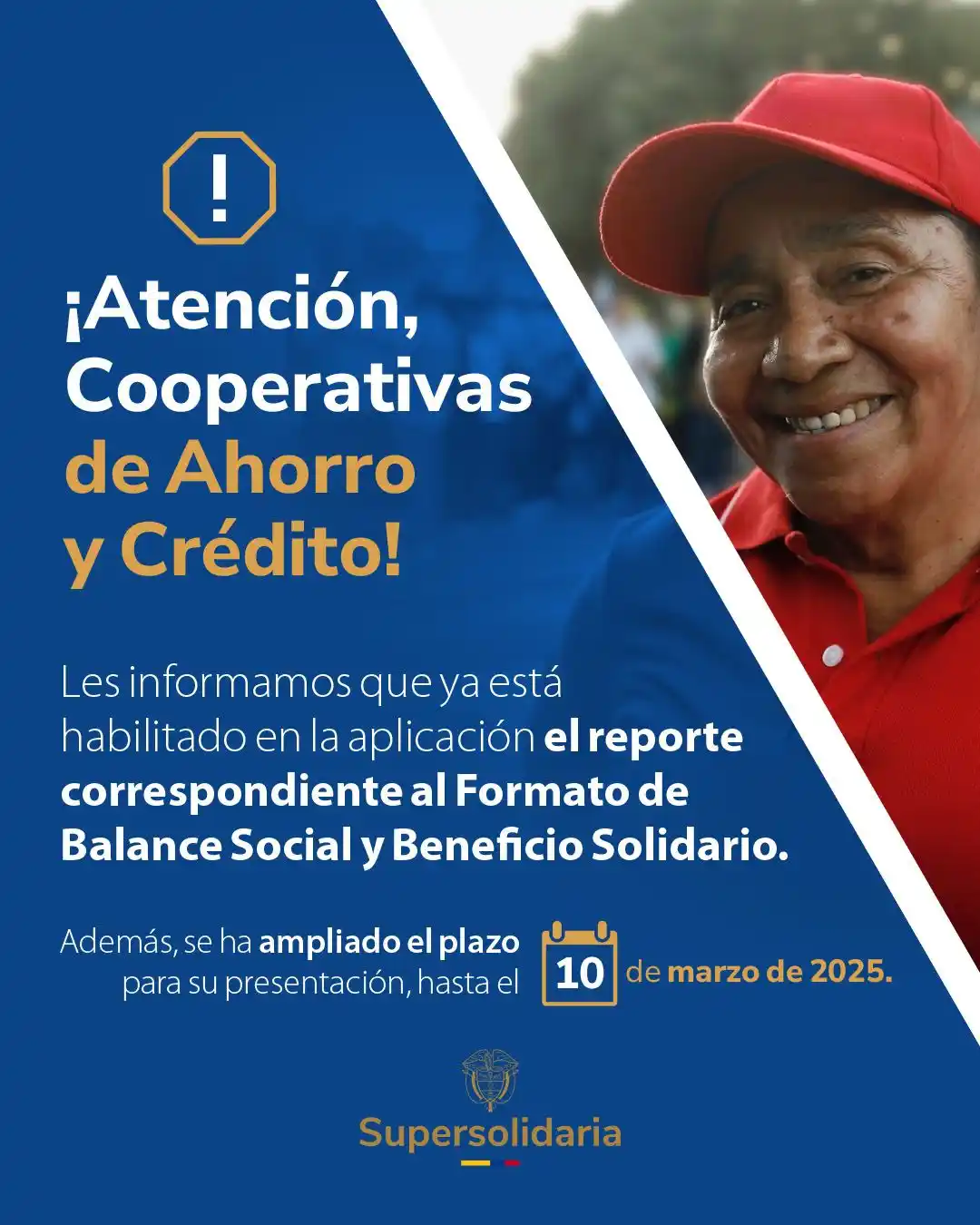 Image from Superintendencia de la Economía Solidaria.: 📢 ¡*Atención*, cooperativas de ahorro y crédito! Ya está habilitado ...