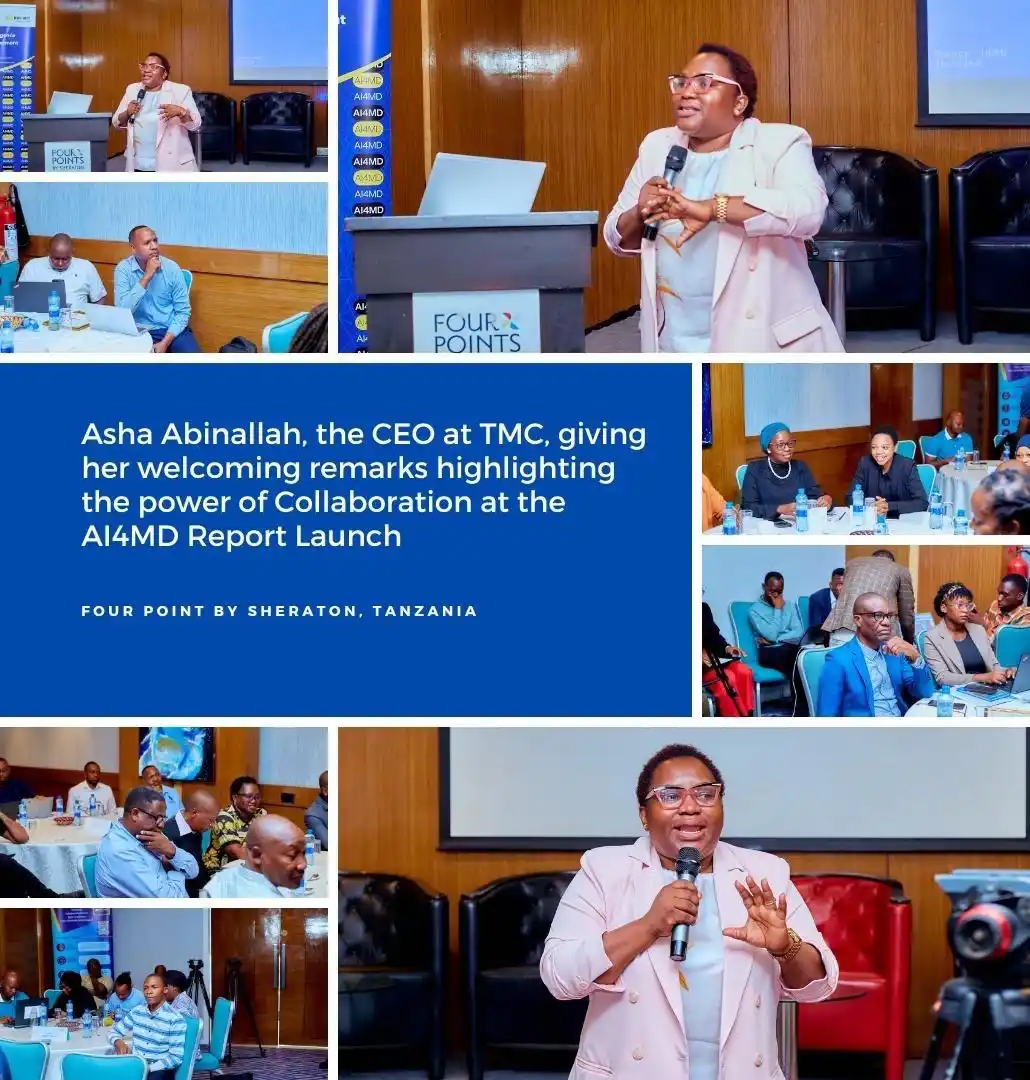 Image from Tech & Media Convergency (TMC): Our CEO, Asha Abinallah, provided the welcome remarks, emphasizing on ...