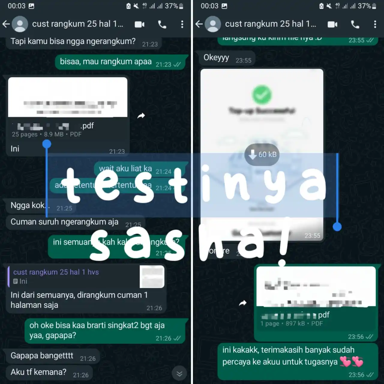 testimonalnya lilly! 🌸💭 post