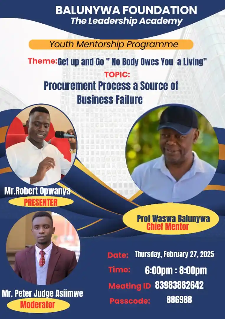 The Balunywa Leadership Academy  post
