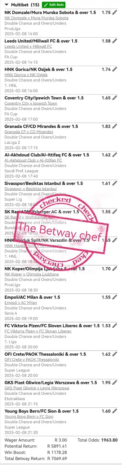 The Betway Chef post