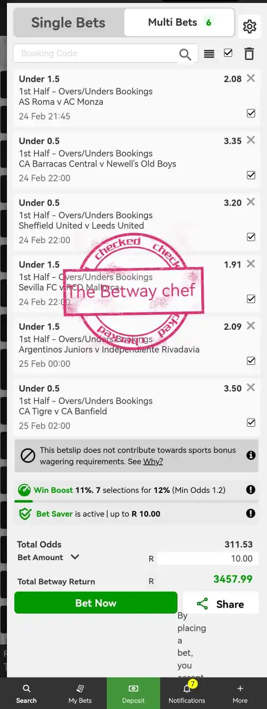 The Betway Chef post