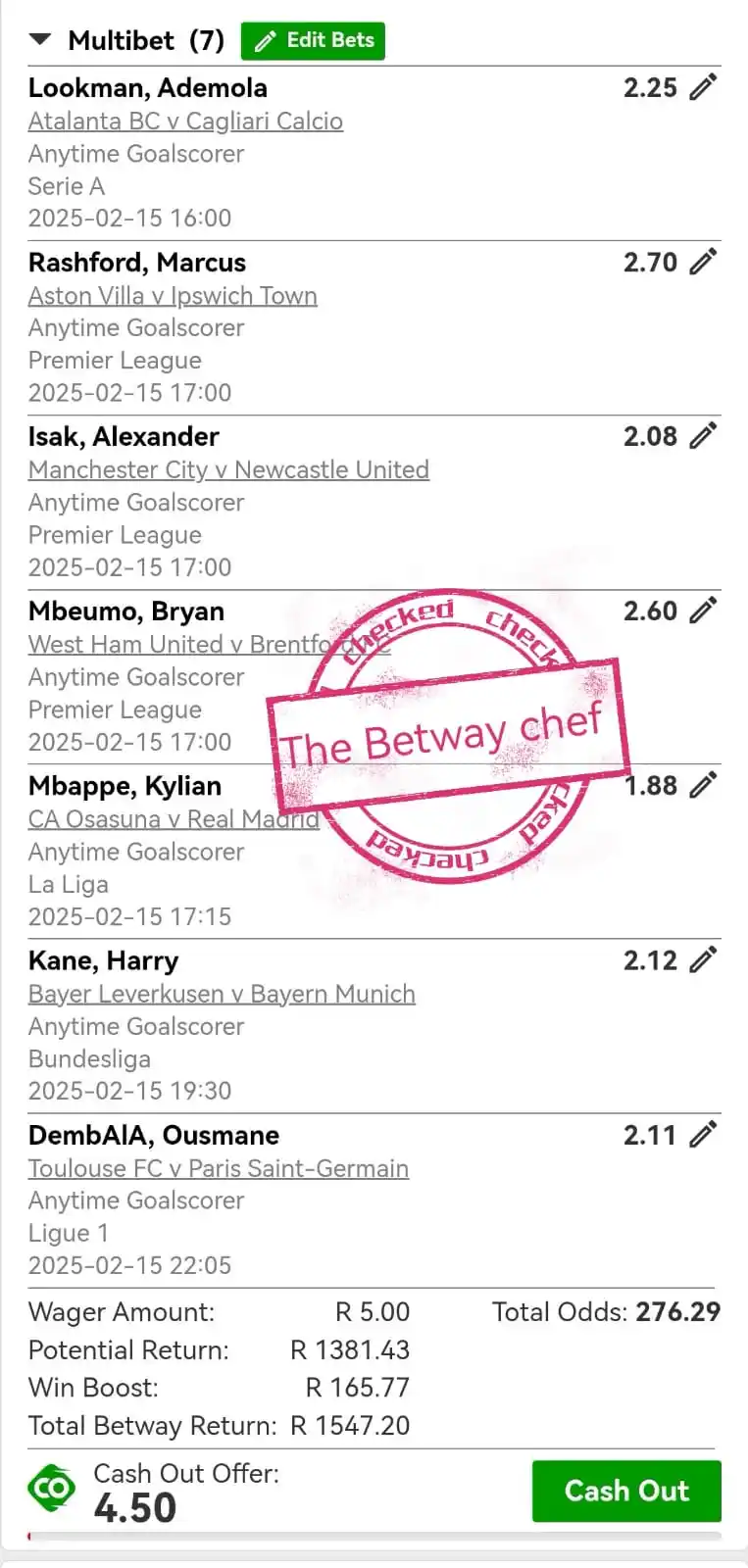 The Betway Chef post