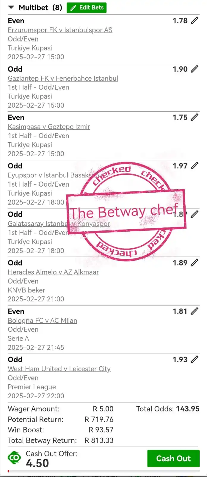 The Betway Chef post