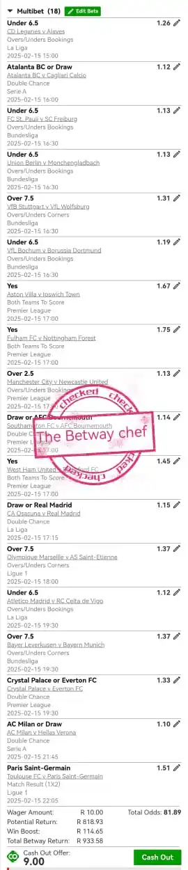 The Betway Chef post