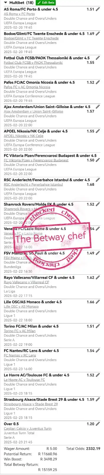 The Betway Chef post