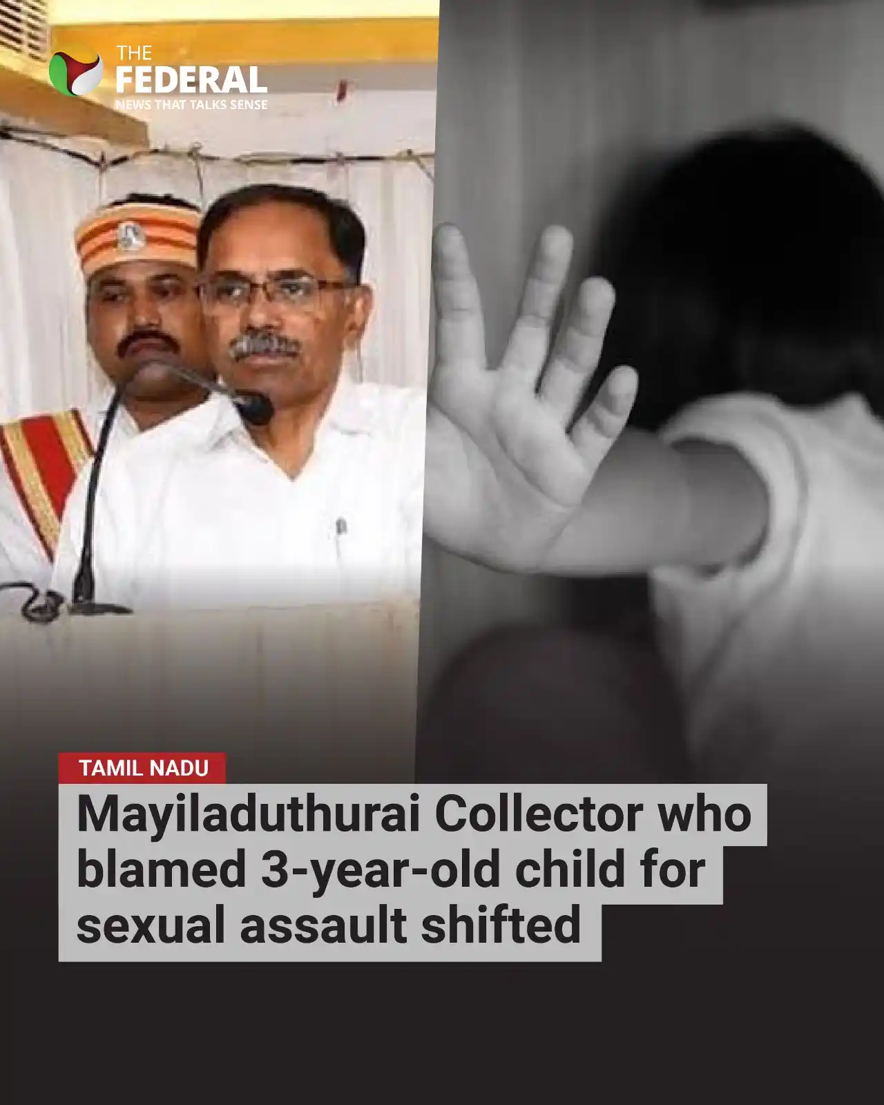 Image from The Federal: Tamil Nadu govt has transferred Mayiladuthurai district collector A P ...