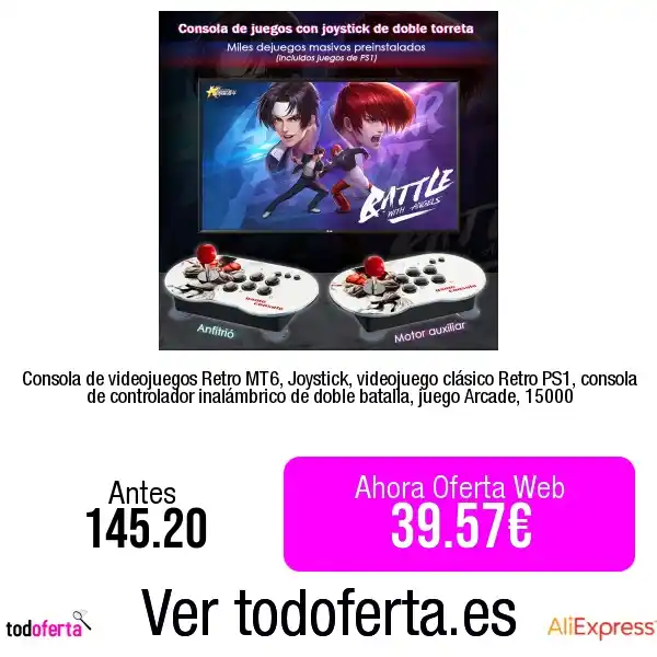 Image from Todoferta: Comprar https://s.click.aliexpress.com/e/_oka3FRC Consola de videojue...