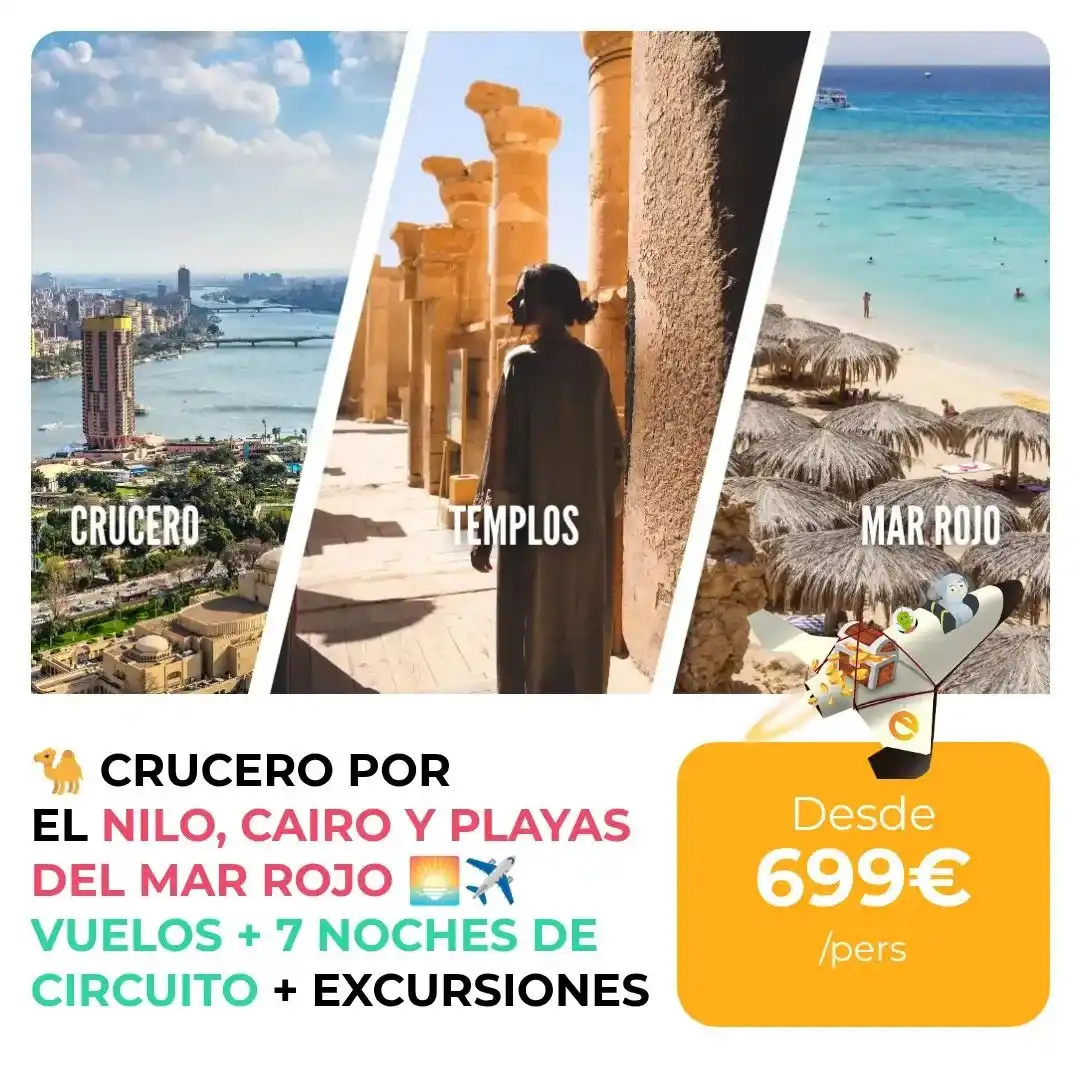 Image from Traventia.es: ¡NUEVO! 🐪CRUCERO POR EL NILO, CAIRO Y PLAYAS DEL MAR ROJO 🌅✈️ Vuelos...