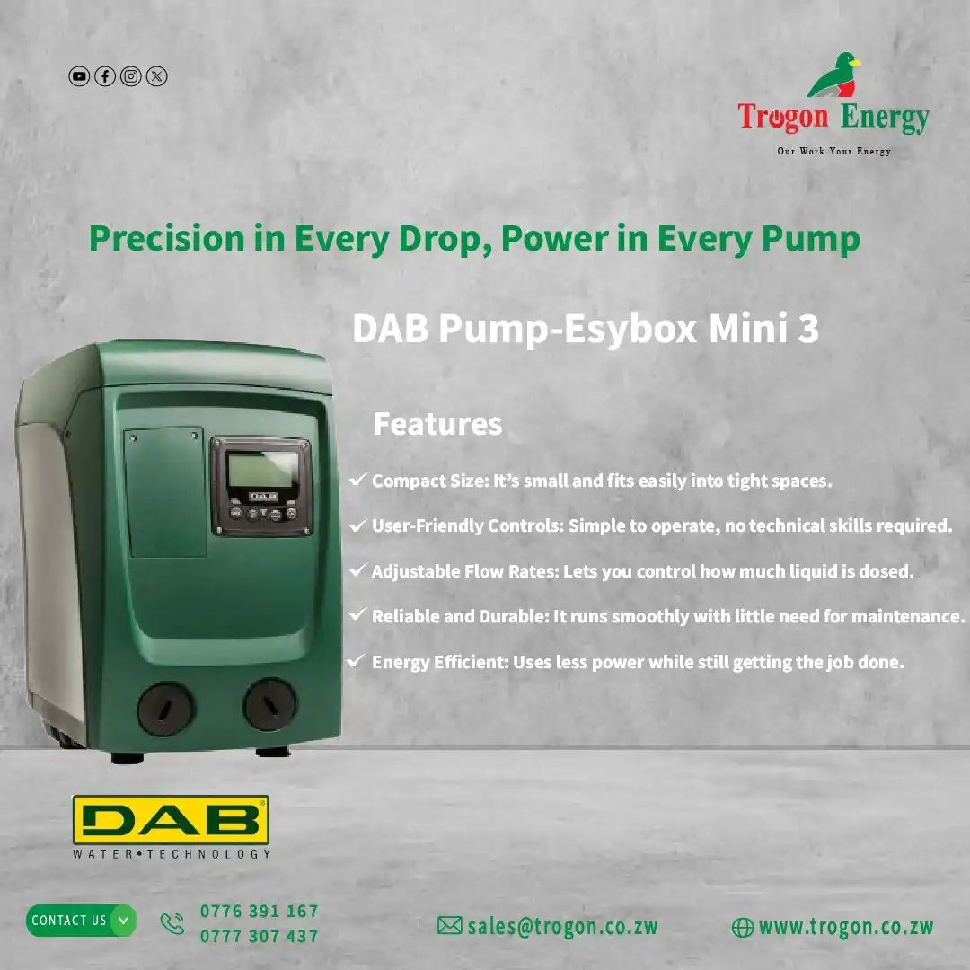 Image from Trogon Energy: 🔧💦 Power Up Your Water Flow with DAB Pumps! 💦🔧   Efficiency starts...