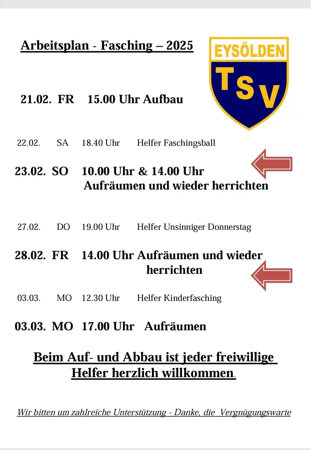 TSV Eysölden post