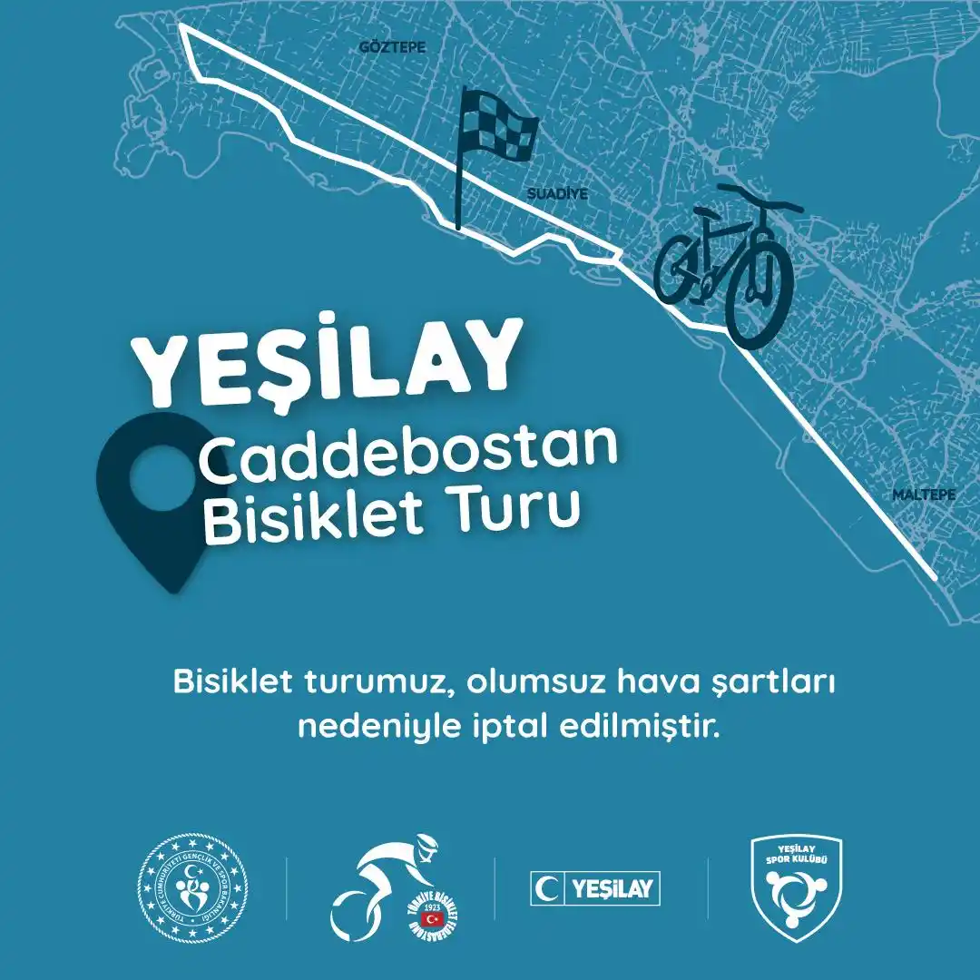 Image from Türkiye Yeşilay Cemiyeti: 23 Şubat tarihinde düzenlemeyi planladığımız Caddebostan Bisiklet Turu...