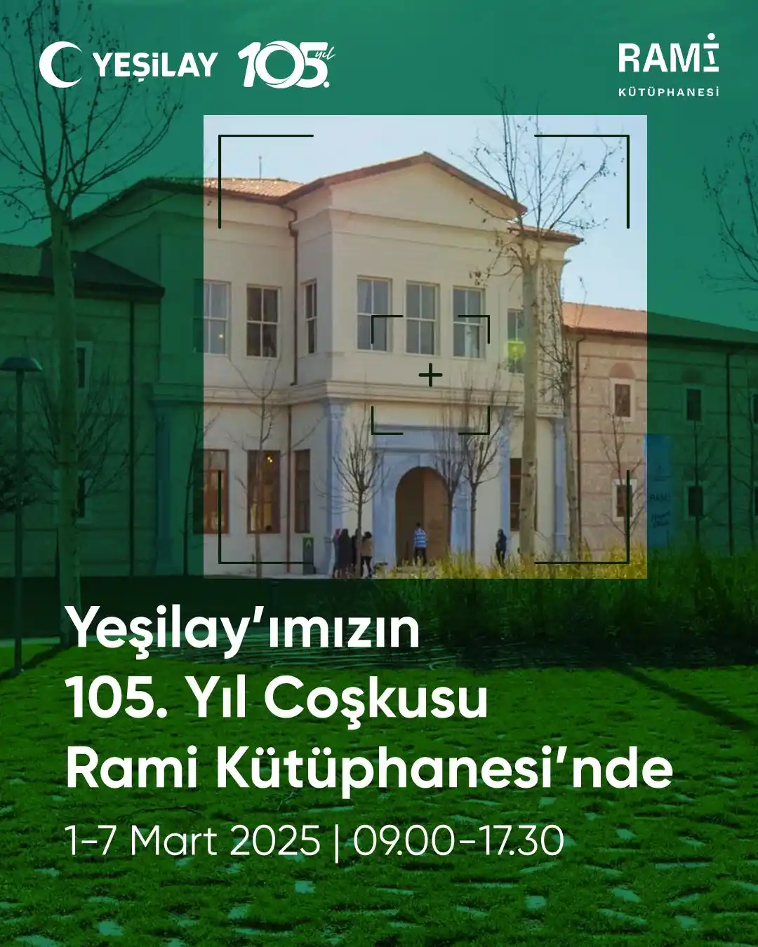 Image from Türkiye Yeşilay Cemiyeti: Yeşilayımız 105 yaşında! Yeşilay Haftası’nda Rami Kütüphanesi’nde bulu...