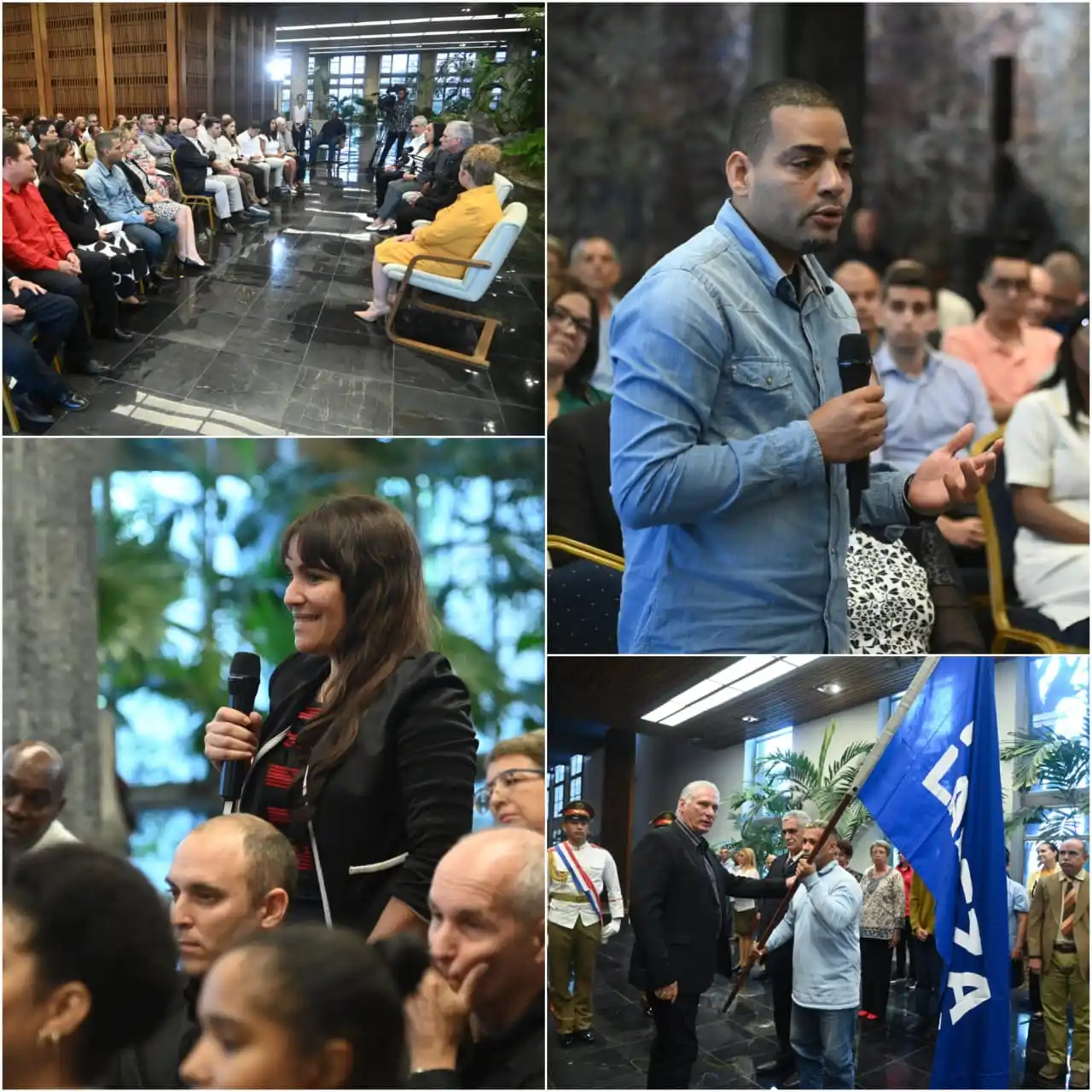 Image from Um só povo, uma só nação. CubAngola 🇨🇺🇦🇴: *Hoje conversamos no Palácio da Revolução com trabalhadores do setor d...