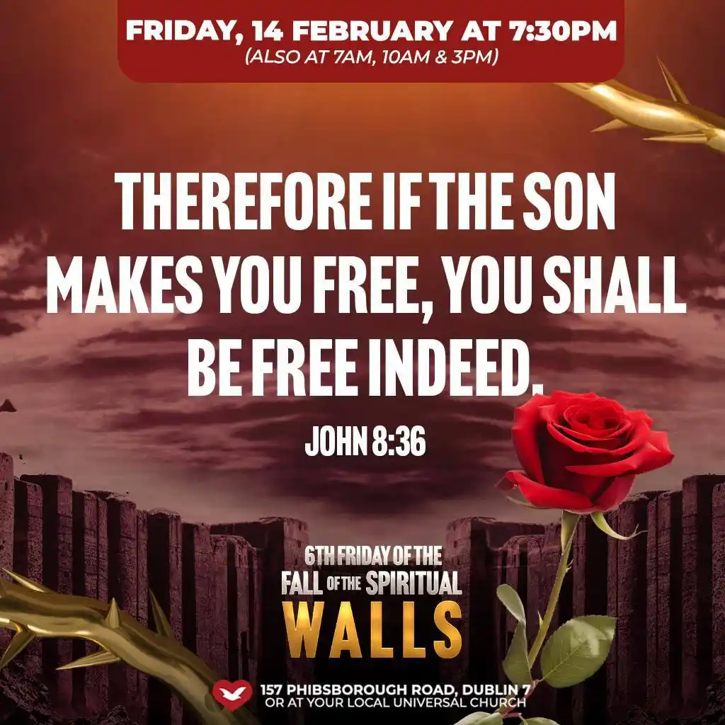 Image from Universal Church Ireland 🇮🇪: Tomorrow, we will put our faith into action and declare victory over o...