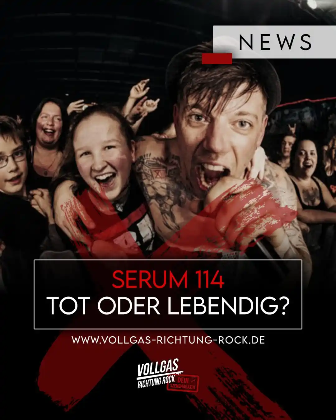 Image from Vollgas Richtung Rock - Musikmagazin: Serum 114 – Tot oder lebendig? Serum eine energiegeladene Punkrockband...
