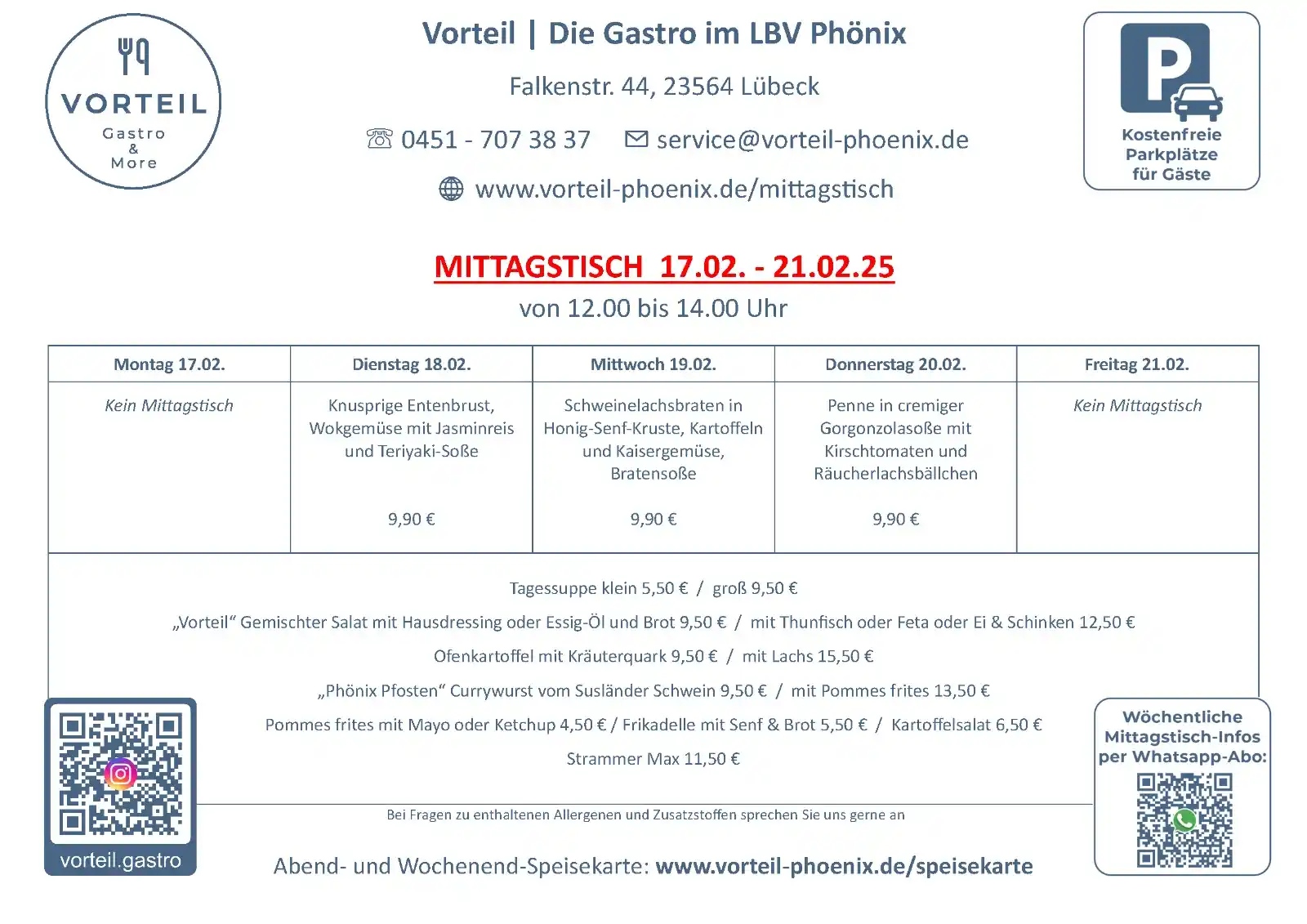 Vorteil | Die Gastro im LBV Phönix post