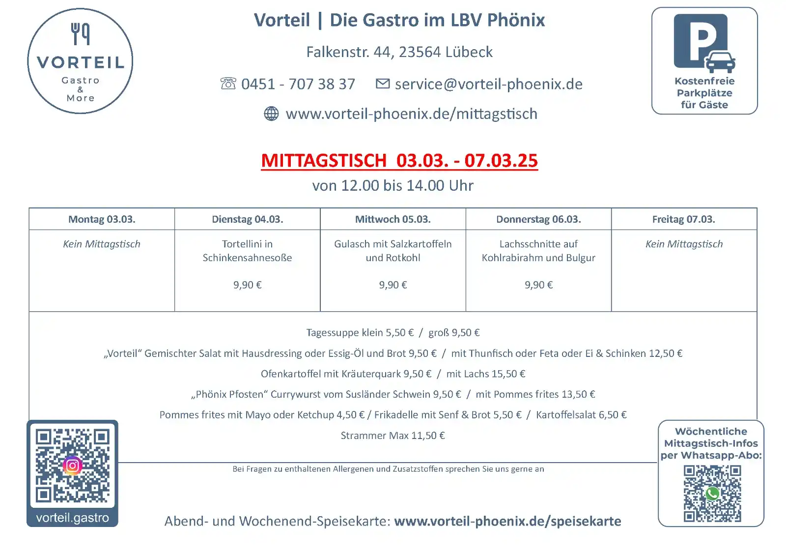 Vorteil | Die Gastro im LBV Phönix post