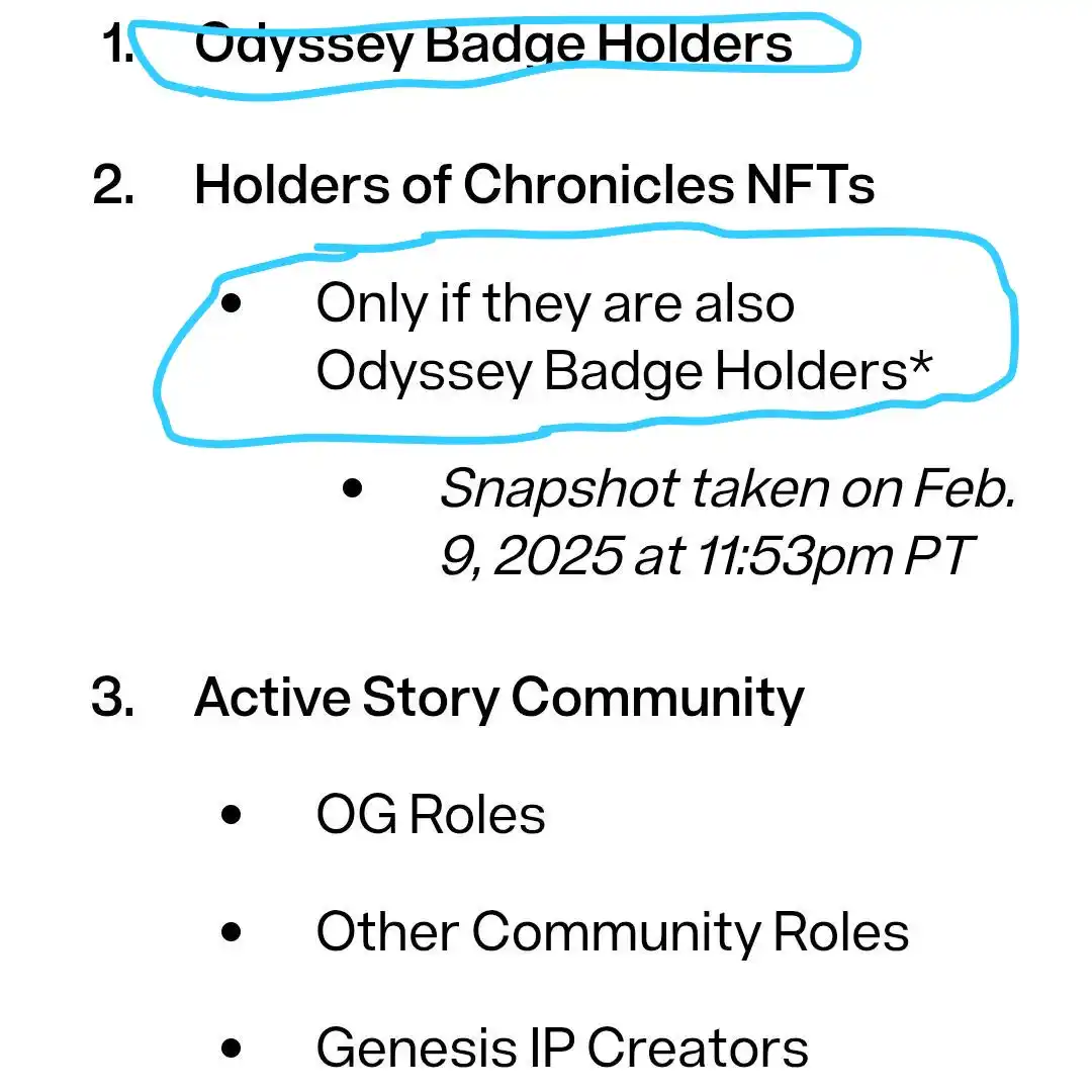 Image from web4crypto: 💥 @StoryProtocol eligibility criteria out 📝Eligiblelity ✅Odyssey ...