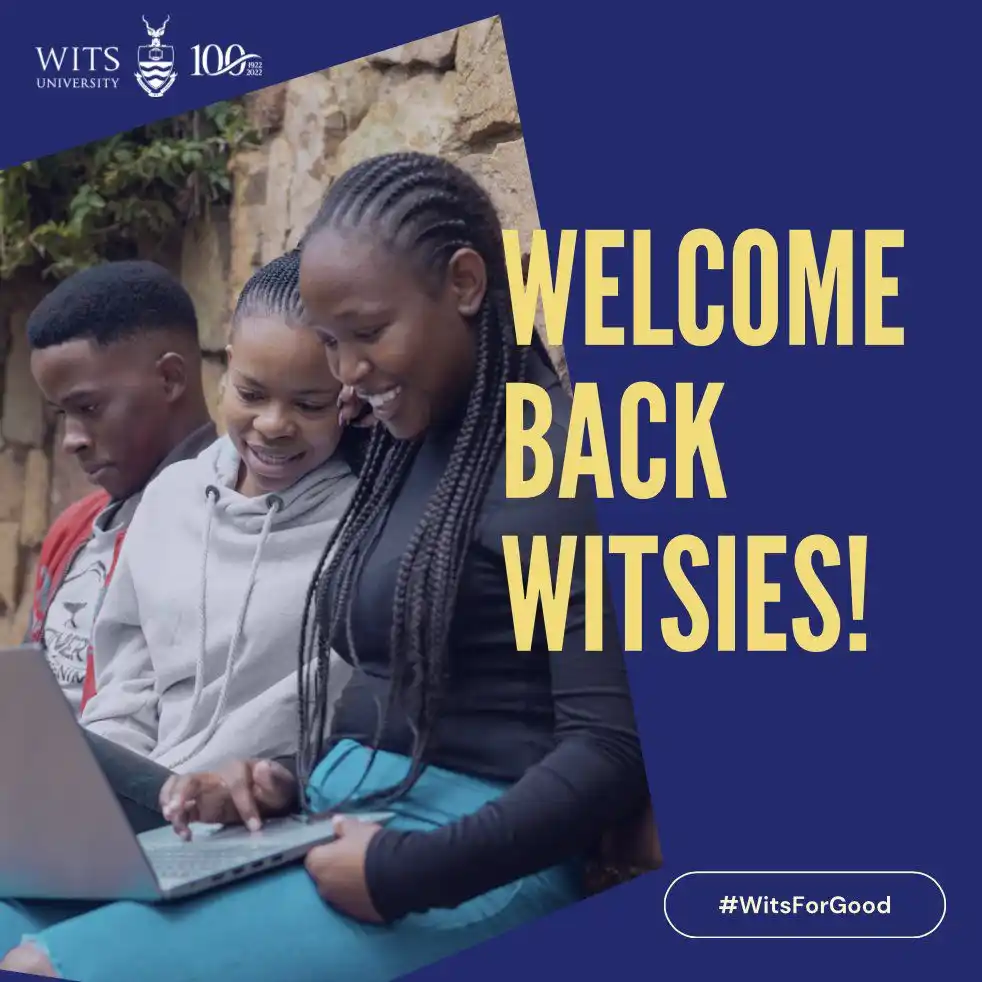 Image from Wits University: The academic year at Wits has kicked off. We are wishing all our stude...