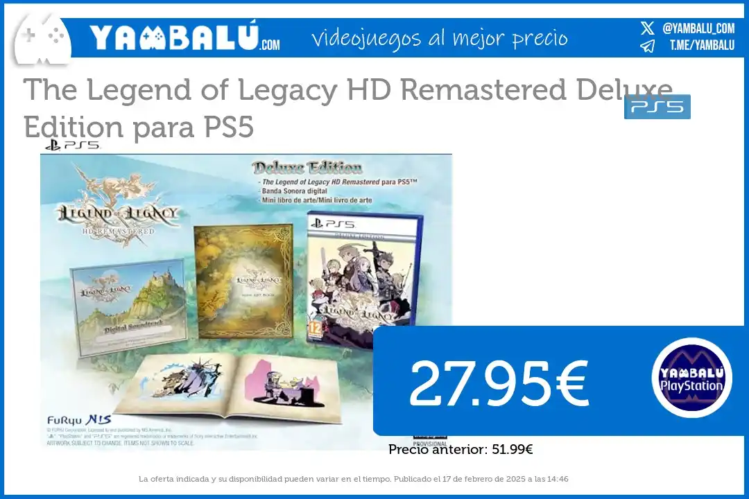 Yambalú - Las mejores ofertas de videojuegos en Amazon, MediaMarkt, FNAC, Miravia... post
