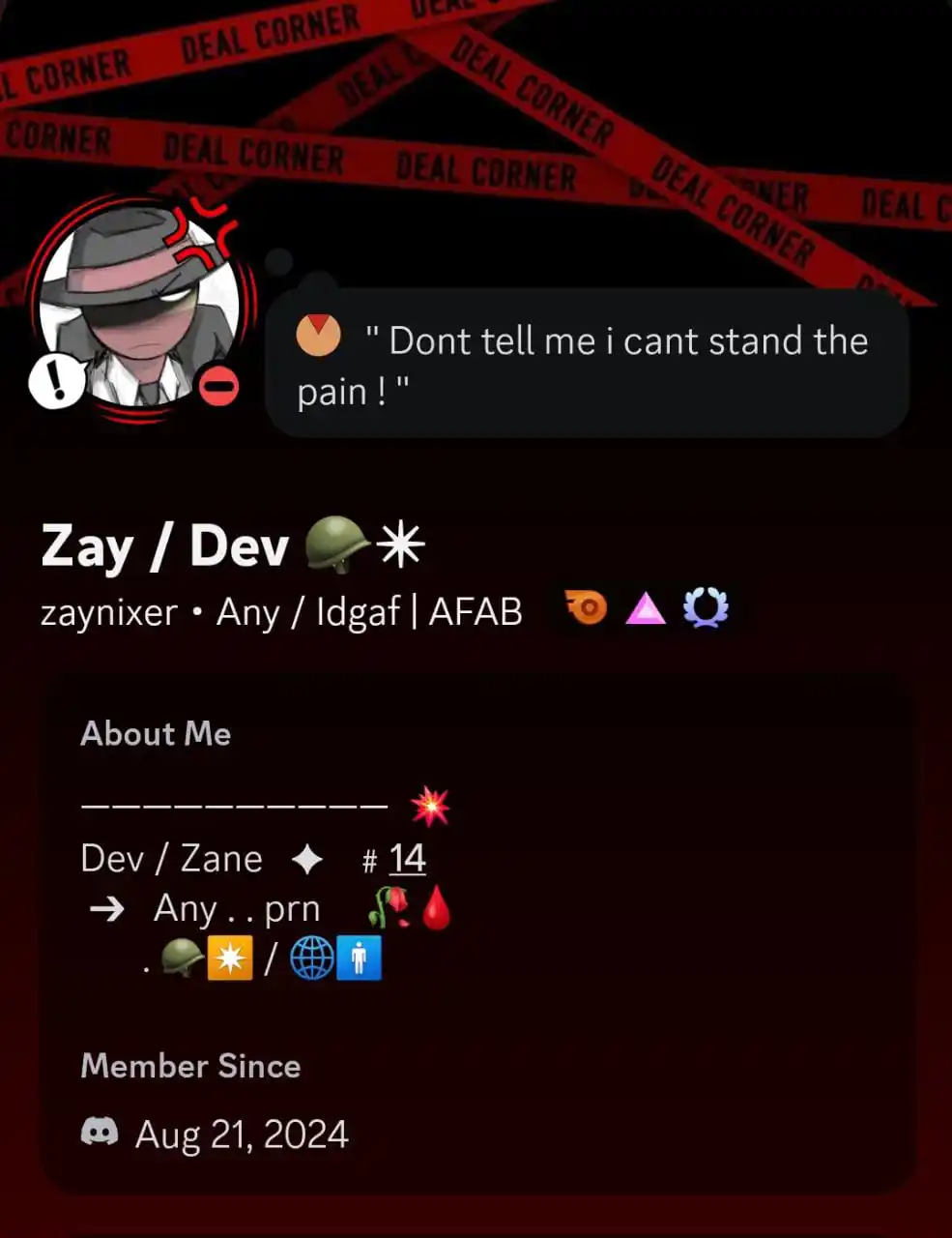 Zanes Bullshsiy [🩸⭐] post