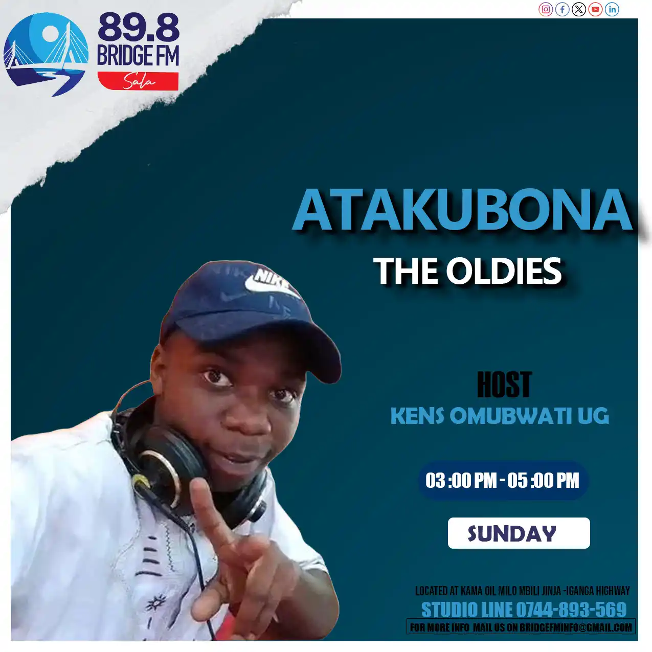 Image from 89.8 Bridge FM : STEP BACK IN TIME WITH KENS OMUBWATI! ON AIR : Bridge FM 89.8 from 3...