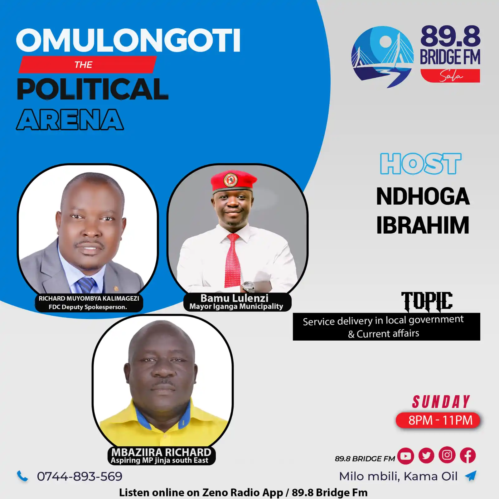 89.8 Bridge FM  post