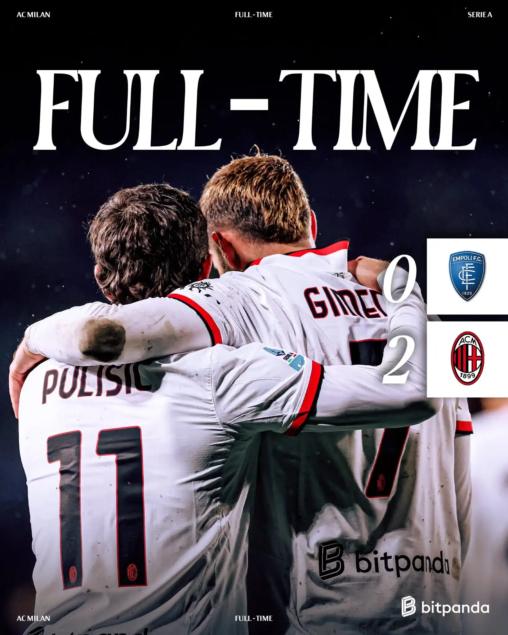 Image from AC Milan | Diavoli Rossonero Unofficial: 🔴⚫ PROVA DI FORZA DEL MILAN: VITTORIA A EMPOLI! 💪🔥 🏆 Empoli 0-2 M...