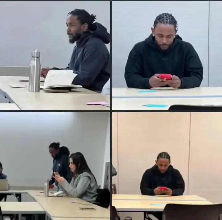 Image from AMWRadio📡😌: Featured Artist: Kendrick Lamar. Spotted taking courses at UCLA. Alw...