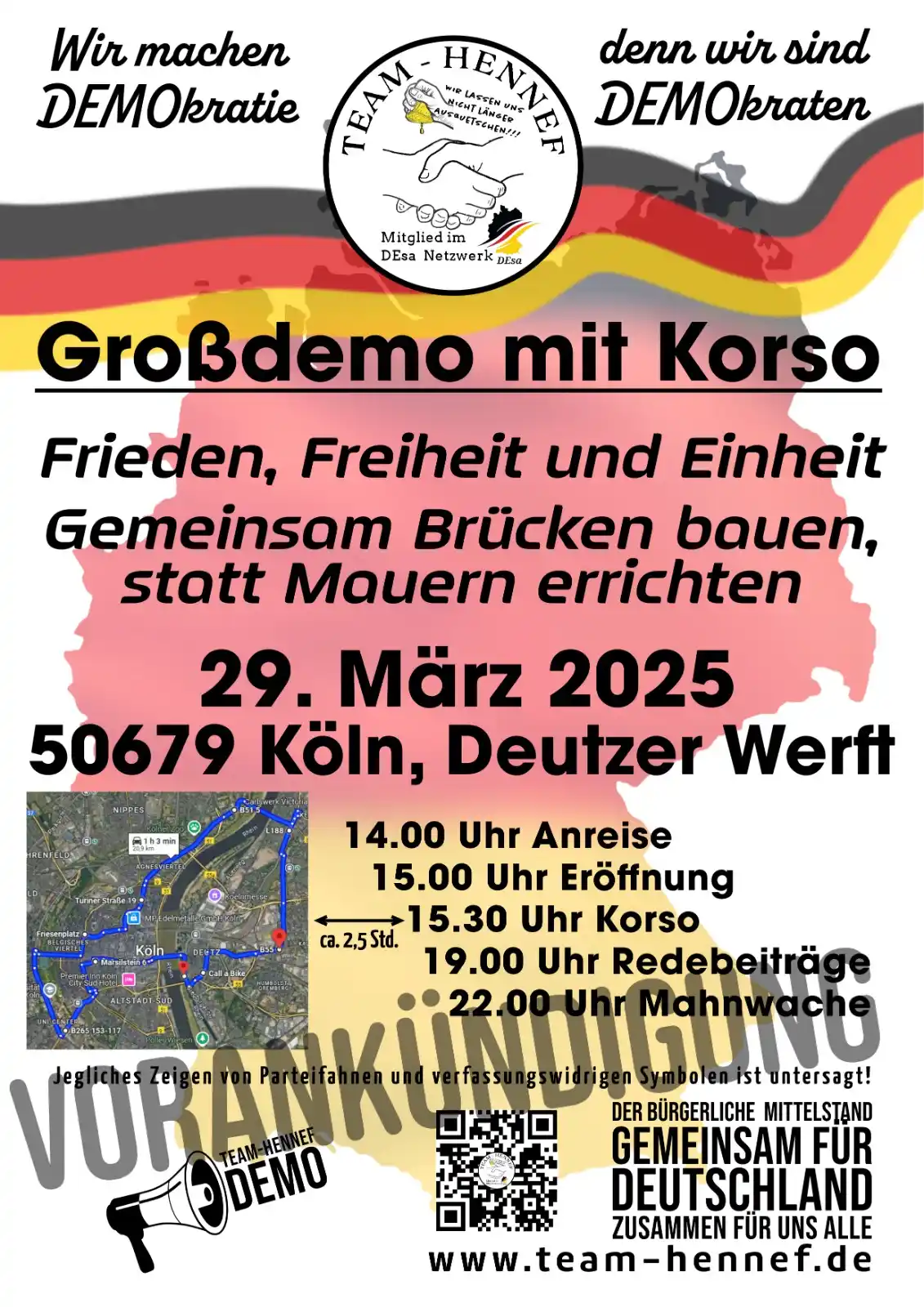 Image from Anti ⬛🟥 KrieGKo: VORANKÜNDIGUNG 29.03.2025: GROSSDEMO IN KÖLN, DEUTZER WERFT Frieden, F...