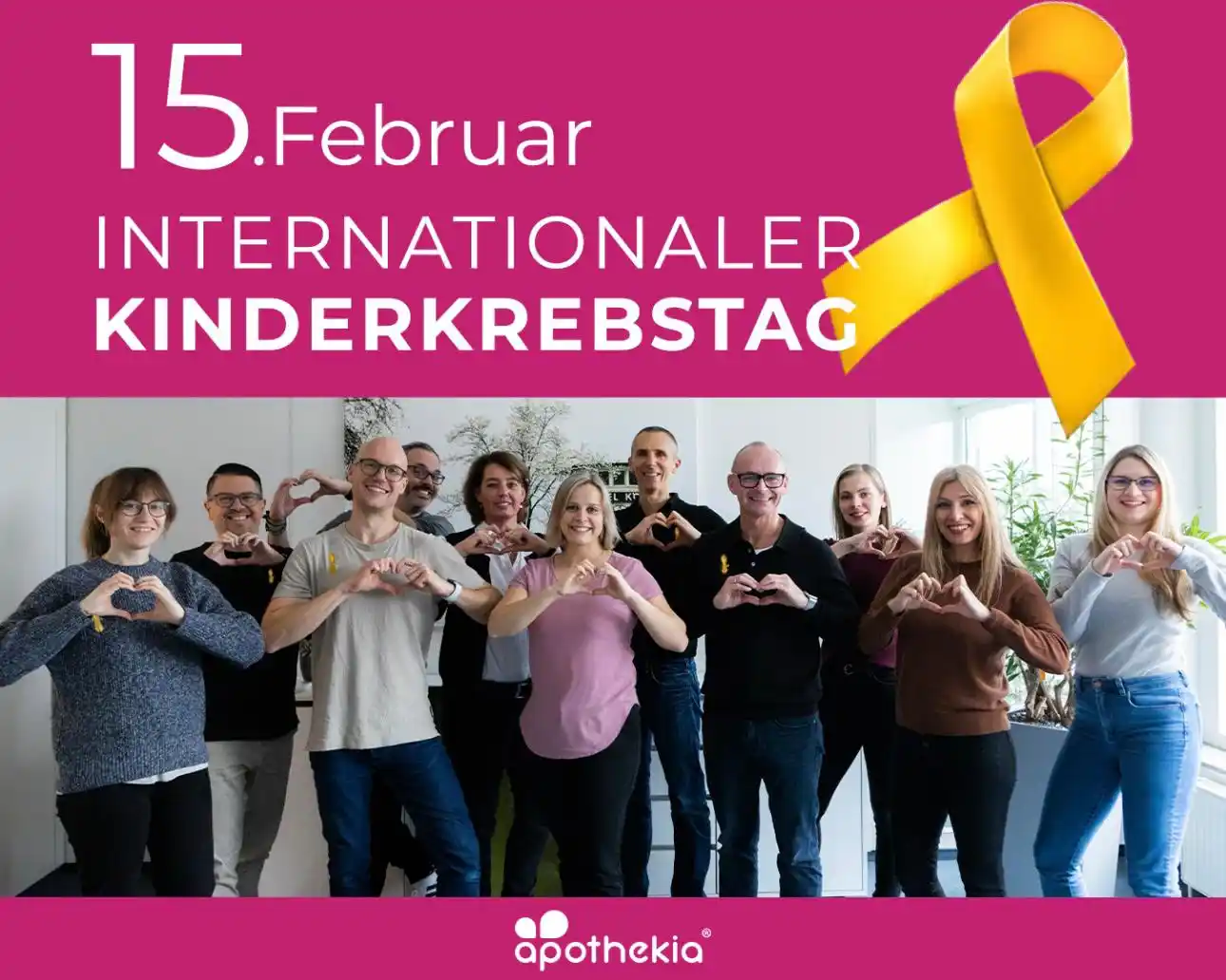 Image from apothekia®: Hallo ihr Lieben! ☀️ Heute ist *Internationaler Kinderkrebstag* und a...