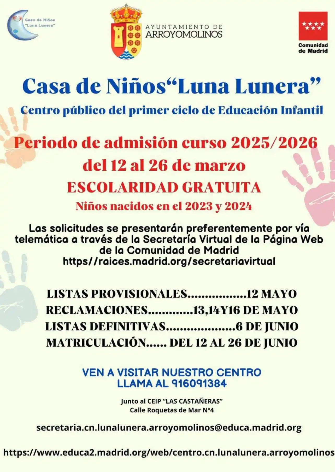 ARROYOMOLINOS INFORMACIÓN  post