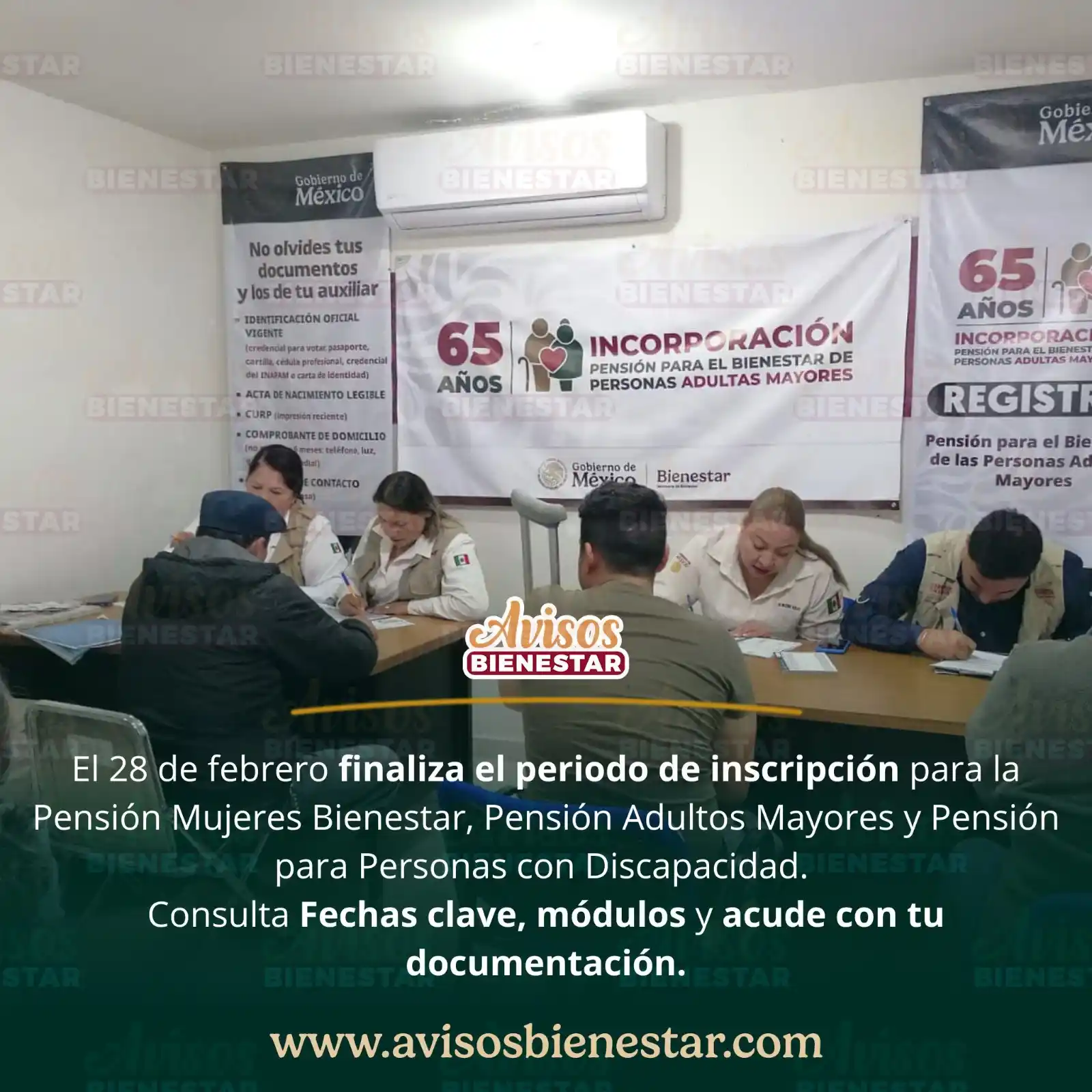 Avisos Bienestar post
