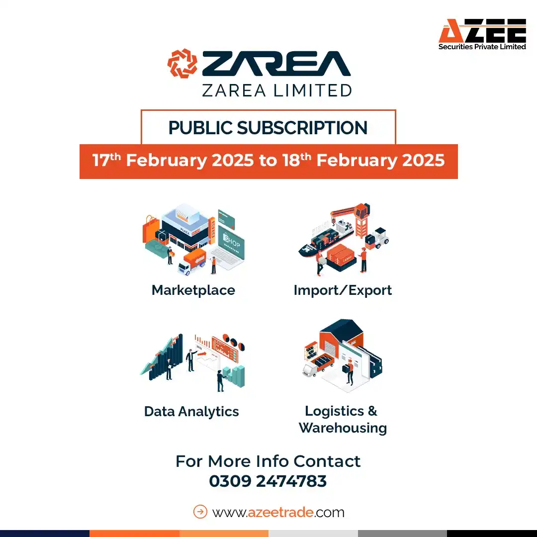 Image from AZEE Securities: *🚨 Zarea IPO - General Subscription Now Open! 🚨* The Zarea IPO is n...